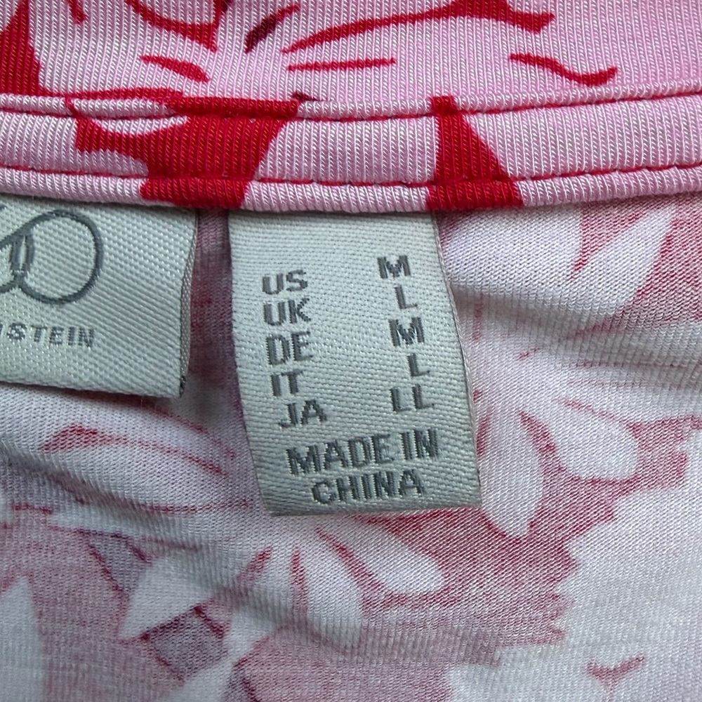 LOGO by Lori Goldstein Red and White Floral Maxi Dress - Picture 6 of 7